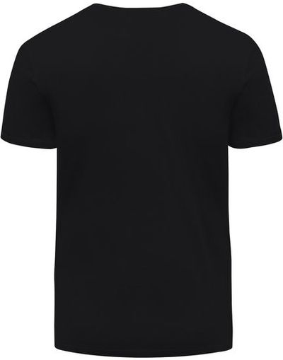 Am image of a Custom Threadfast Unisex Ultimate Cotton T Shirt in Black!