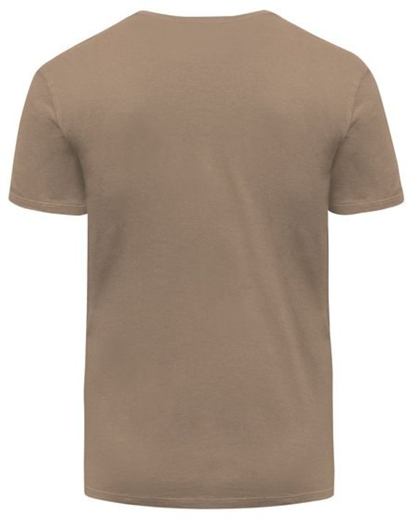 Am image of a Custom Threadfast Unisex Ultimate Cotton T Shirt in Nutmeg!