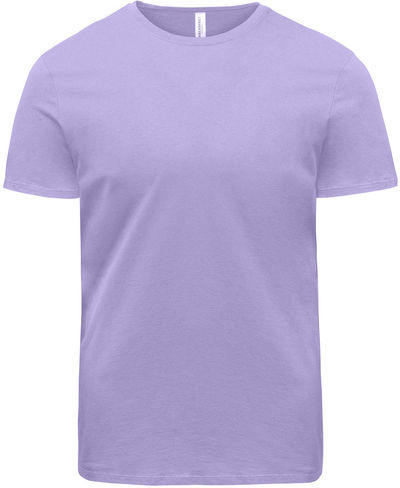 Am image of a Custom Threadfast Unisex Ultimate Cotton T Shirt in Lavender!