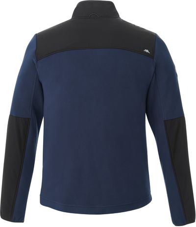 Am image of a Custom Roots73 Mens Briggspoint Micro Fleece Jacket in Atlantic Navy/Black!