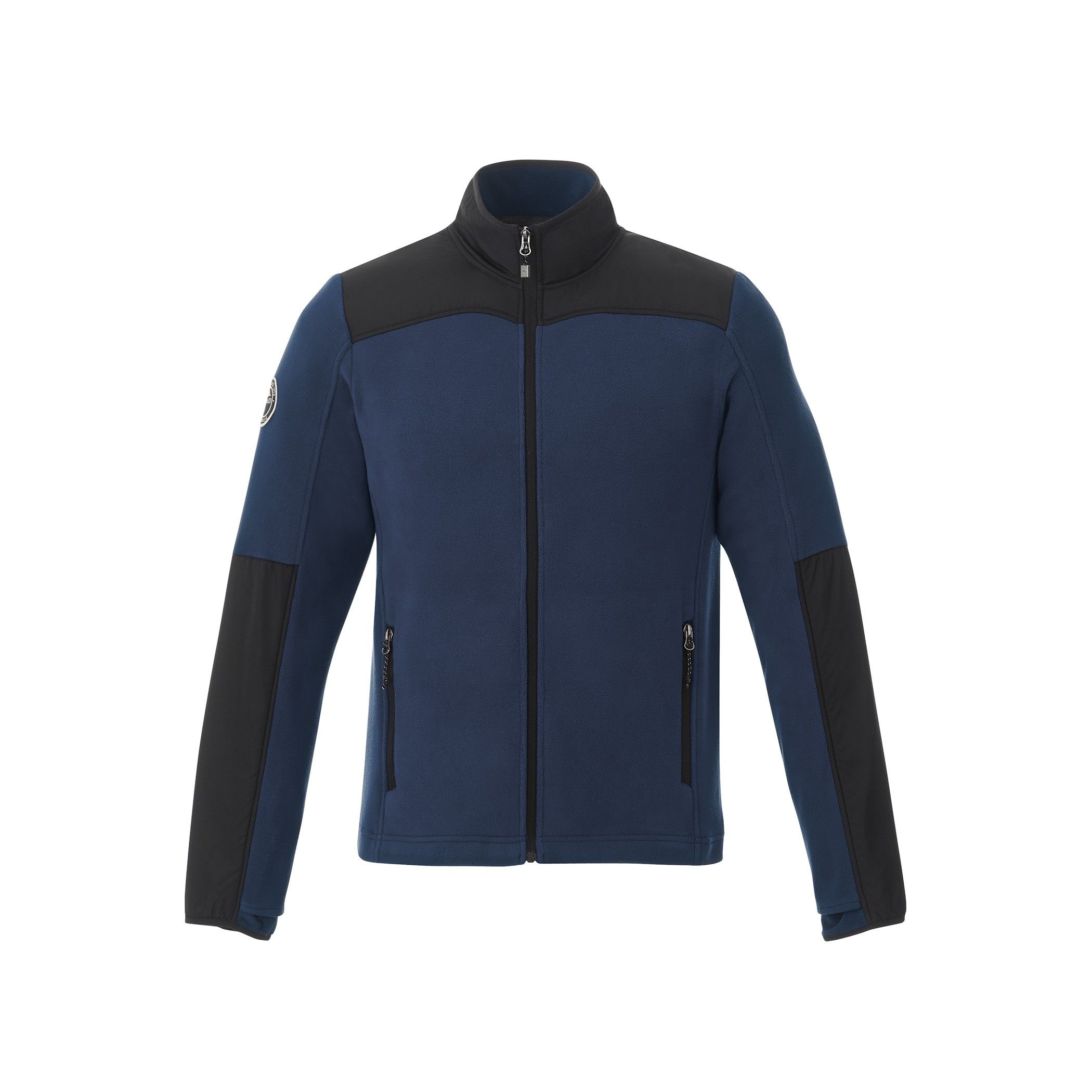 Roots73 Mens Briggspoint Micro Fleece Jacket in Atlantic Navy/Black