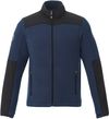 Am image of a Custom Roots73 Mens Briggspoint Micro Fleece Jacket in Atlantic Navy/Black!
