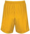 Am image of a Custom Augusta 7 Inch Modified Mesh Shorts in Gold!