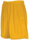 Am image of a Custom Augusta 7 Inch Modified Mesh Shorts in Gold!