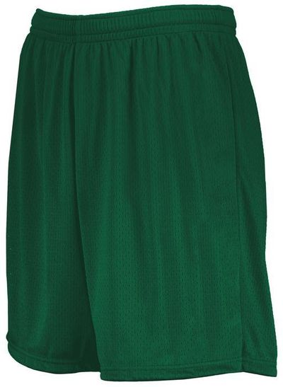 Am image of a Custom Augusta 7 Inch Modified Mesh Shorts in Dark Green!
