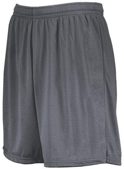Am image of a Custom Augusta 7 Inch Modified Mesh Shorts in Graphite!