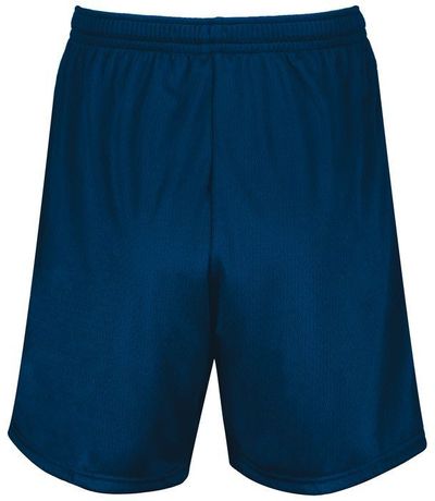 Am image of a Custom Augusta 7 Inch Modified Mesh Shorts in Navy!