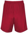 Am image of a Custom Augusta 7 Inch Modified Mesh Shorts in Scarlet!