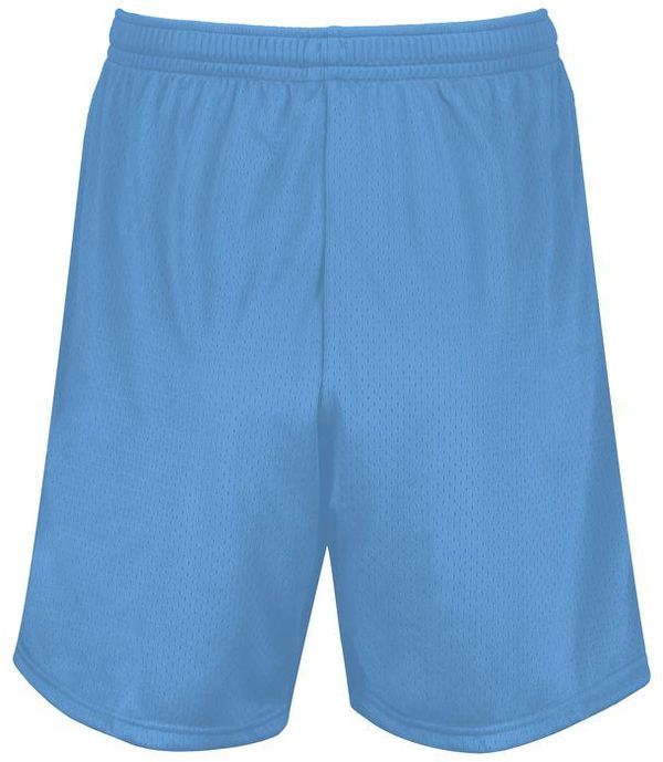 An image of a Custom Augusta 7 Inch Modified Mesh Shorts in Columbia Blue!