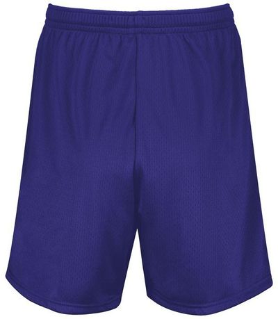 Am image of a Custom Augusta 7 Inch Modified Mesh Shorts in Purple!