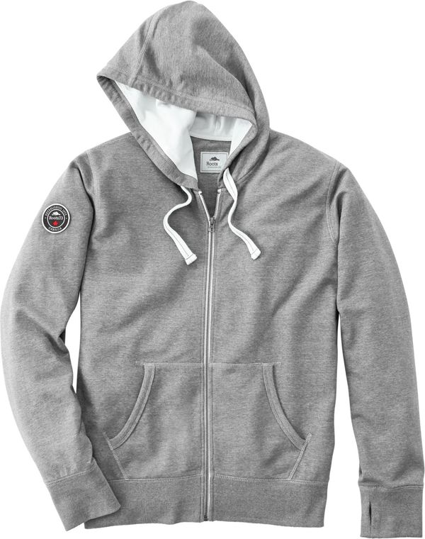 Am image of a Custom Roots73 Sandy Lake Hoody in Grey Mix!
