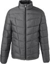 Am image of a Custom Spyder Men's Pelmo Insulated Puffer Jacket in Polar/Black!