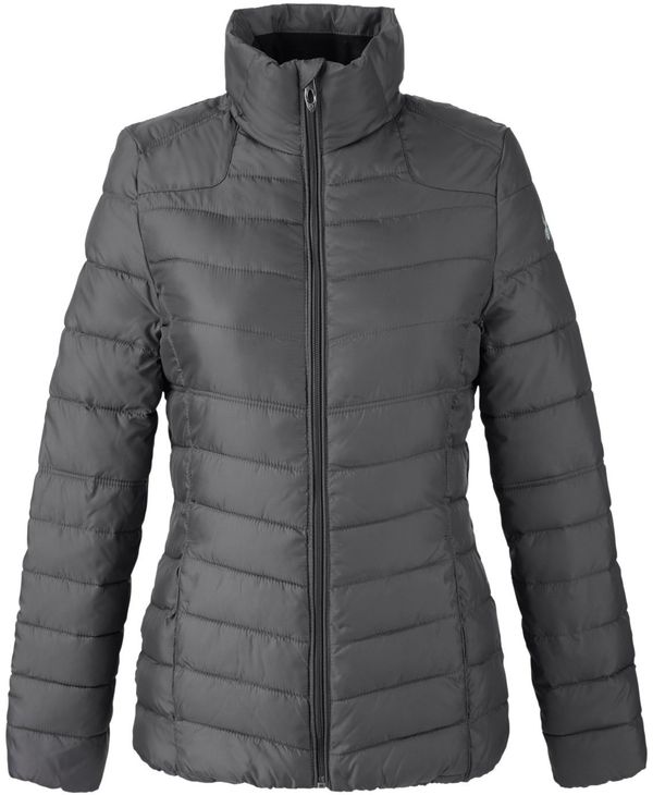 Am image of a Custom Spyder Ladies' Insulated Puffer Jacket in Polar/ Alloy!