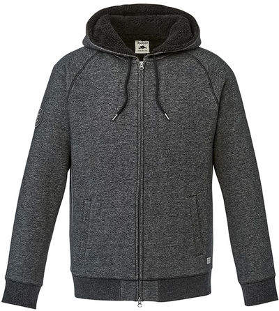 Am image of a Custom Roots73 Mens Copperbay Hoody in Black Mix!
