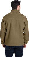 Am image of a Custom Columbia Men's Rugged Ridge™ II Sherpa Full Zip Fleece Jacket in Stone Grn Shark!