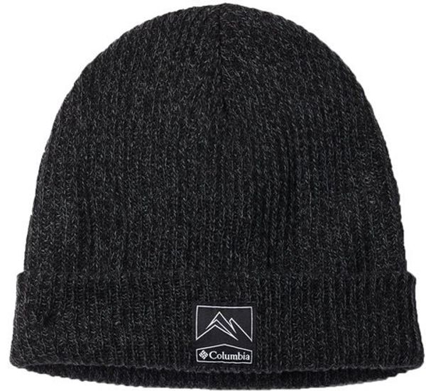Am image of a Custom Columbia Whirlibird Cuffed Beanie in Black/Graphite Marble!