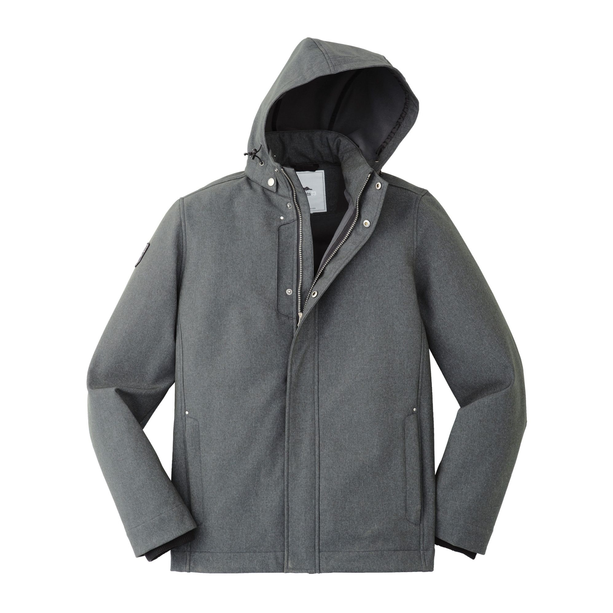 Roots73 Mens Elkpoint Softshell in Dark Charcoal Mix