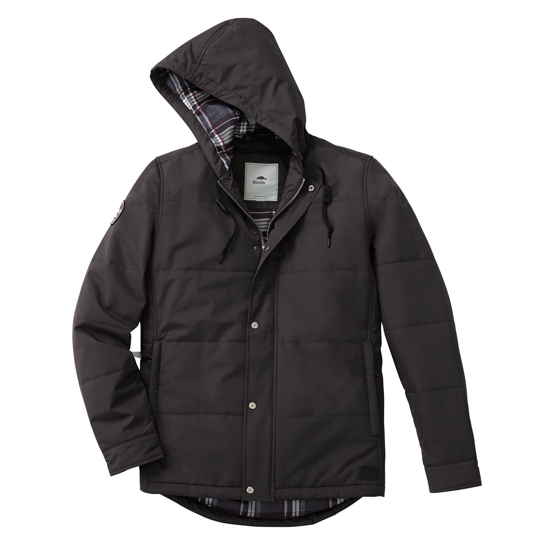 Roots73 Mens Gravenhurst Jacket in Grey Smoke