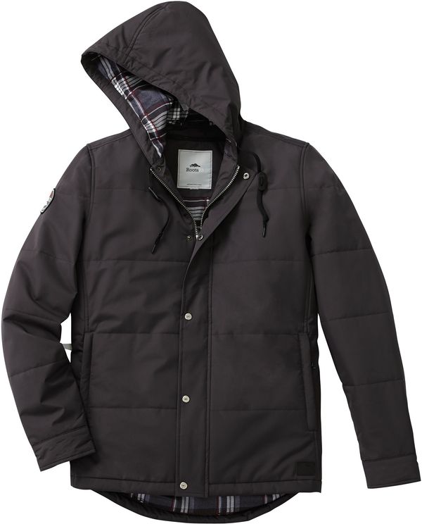 Am image of a Custom Roots73 Mens Gravenhurst Jacket in Grey Smoke!