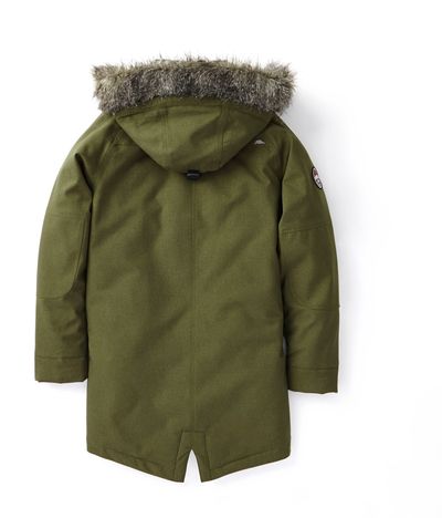 Am image of a Custom Roots73 Bridgewater Insulated Jacket in Loden!