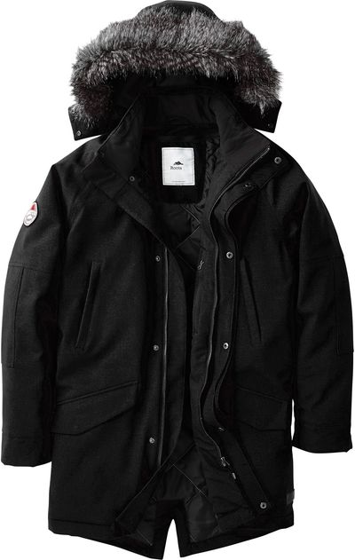 Am image of a Custom Roots73 Bridgewater Insulated Jacket in Black!