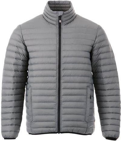 Am image of a Custom Roots73 Mens Beechriver Down Jacket in Quarry!