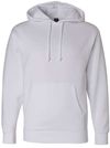 Am image of a Custom Independent Trading Co. Heavyweight Hooded Sweatshirt in White!