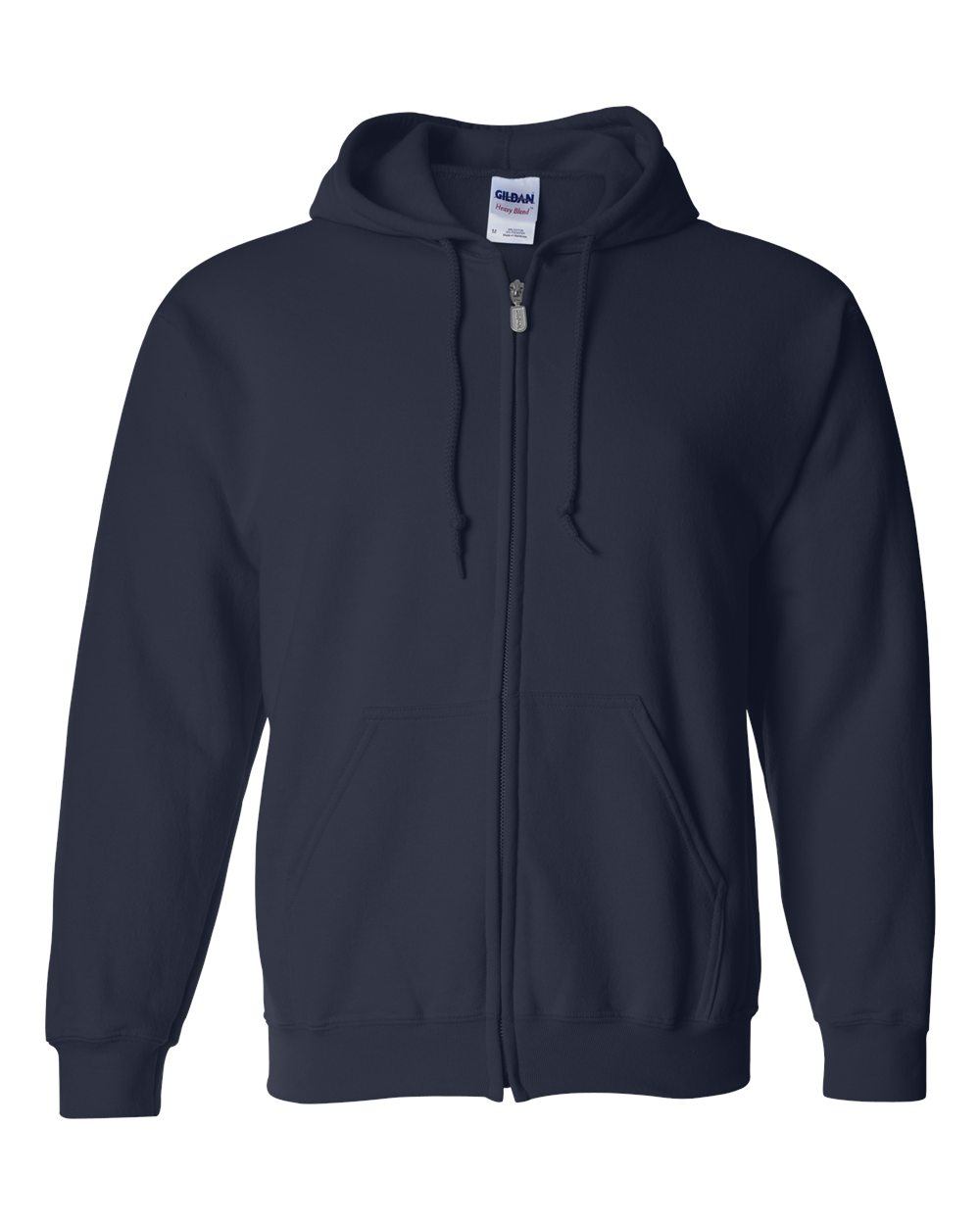 Gildan Heavy Blend Full Zip Hooded Sweatshirt in Navy