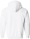 Am image of a Custom Gildan Heavy Blend Full Zip Hooded Sweatshirt in White!