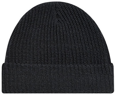 Am image of a Custom Acrylic Cuff Toque Chunky Waffle Knit in Black!