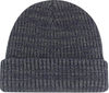 Am image of a Custom AJM Chunky Acrylic Cuff Toque in Navy/Dark Grey!