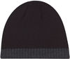 Am image of a Custom AJM Acrylic Stripe Micro Fleece Board Toque in Black/Charcoal!