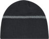 Am image of a Custom AJM Acrylic Reflective Safety Board Toque in Black/Reflective Grey!