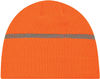 Am image of a Custom AJM Acrylic Reflective Safety Board Toque in Fluorescent Orange/Reflective Grey!