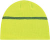 Am image of a Custom AJM Acrylic Reflective Safety Board Toque in Safety Green/Reflective Grey!