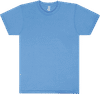 Am image of a Custom Los Angeles Apparel Classic Fine Jersey Tee in Baby Blue!