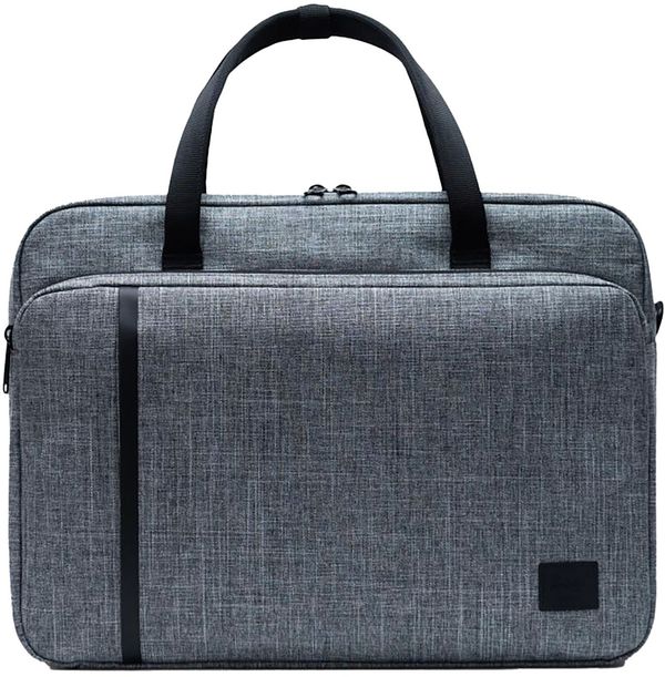 Am image of a Custom Herschel Gibson Messenger in Raven Crosshatch!