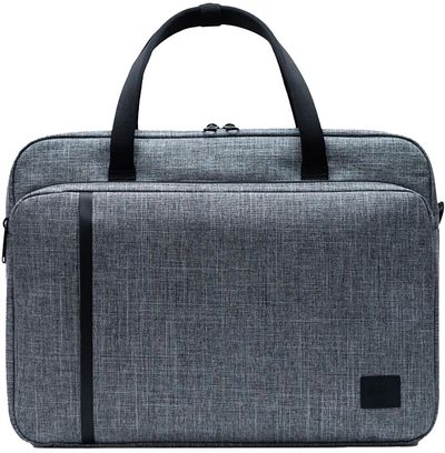 Am image of a Custom Herschel Gibson Messenger in Raven Crosshatch!