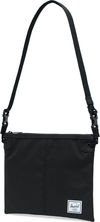 Am image of a Custom Herschel Adler Crossbody Tote in Black!