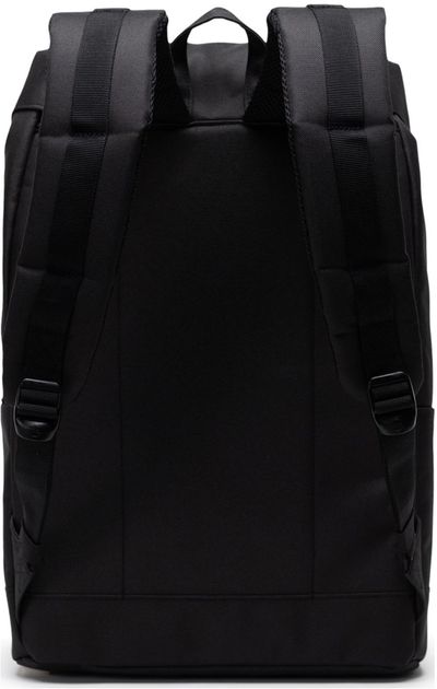 Am image of a Custom Herschel Eco Retreat 15 Inch Laptop Backpack in Black!