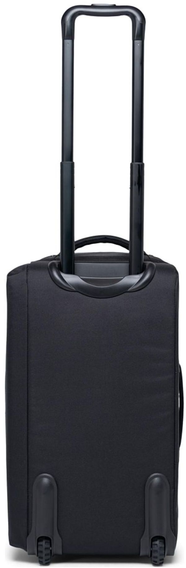 Am image of a Custom Herschel Outfitter 50L Wheeled Duffle in Black!