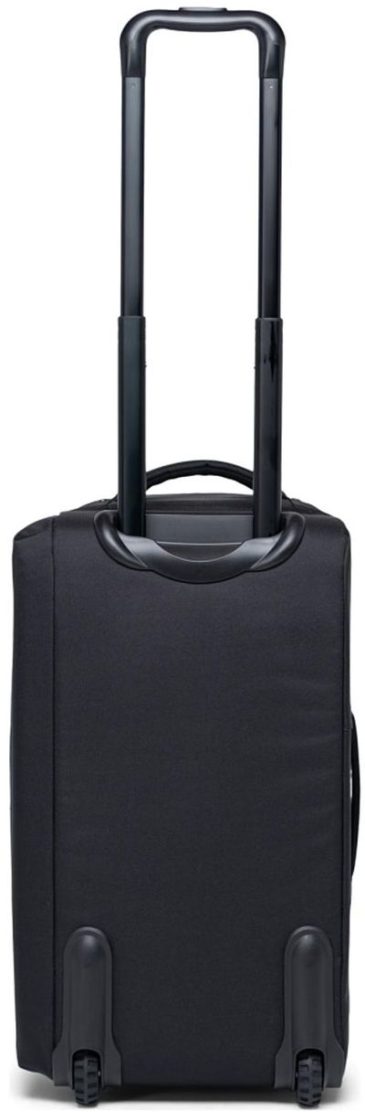 Am image of a Custom Herschel Outfitter 50L Wheeled Duffle in Black!