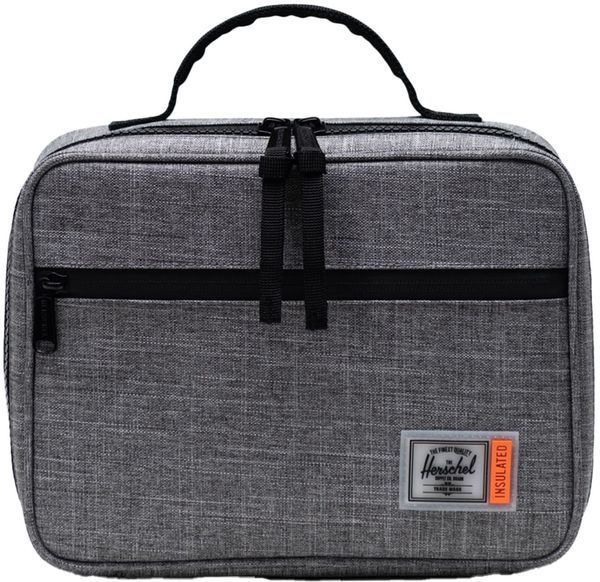 Am image of a Custom Herschel Pop Quiz Lunch Box in Raven Crosshatch!