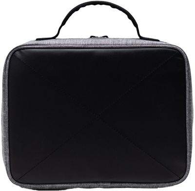 Am image of a Custom Herschel Pop Quiz Lunch Box in Raven Crosshatch!