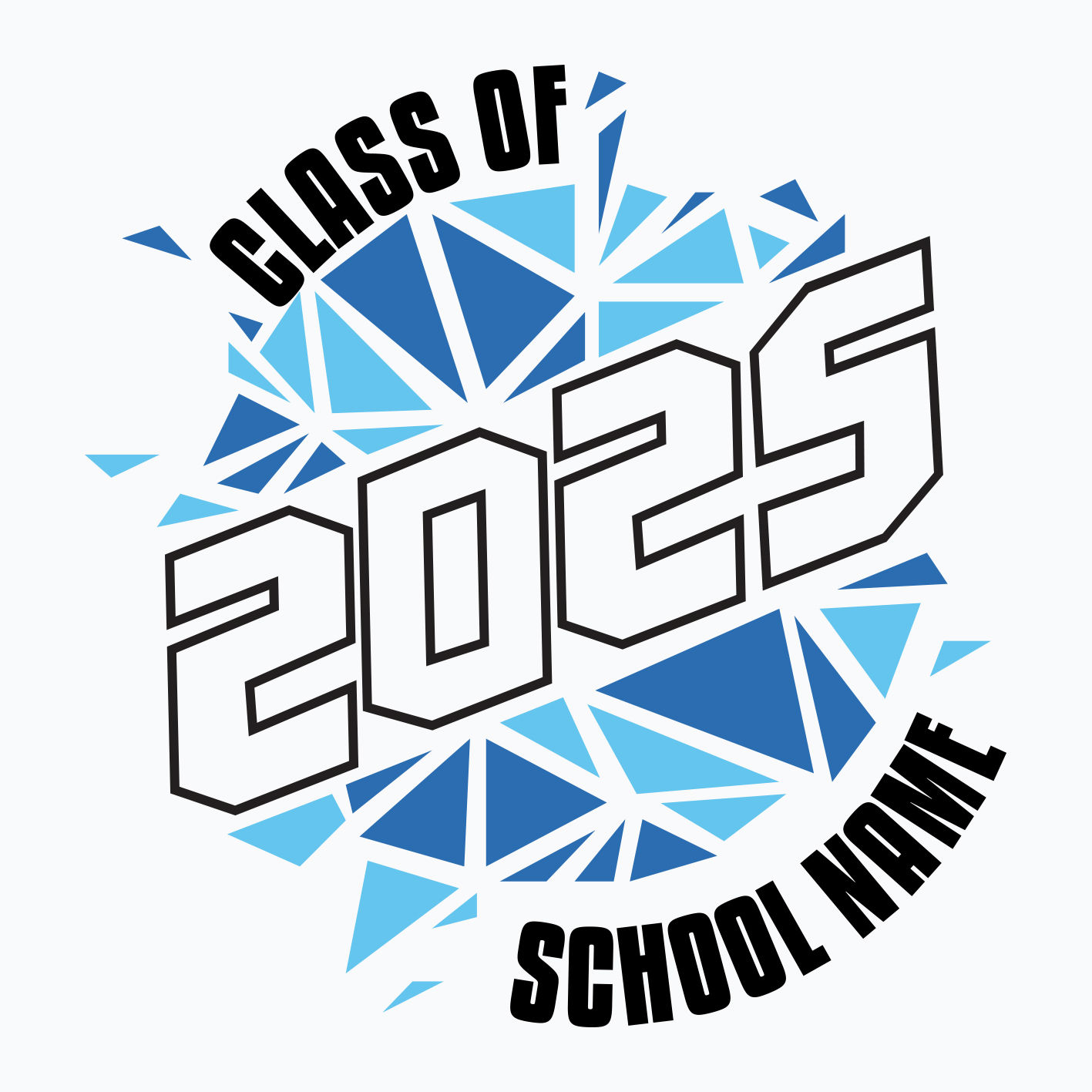 An image of an example of a grad hoodie design template
