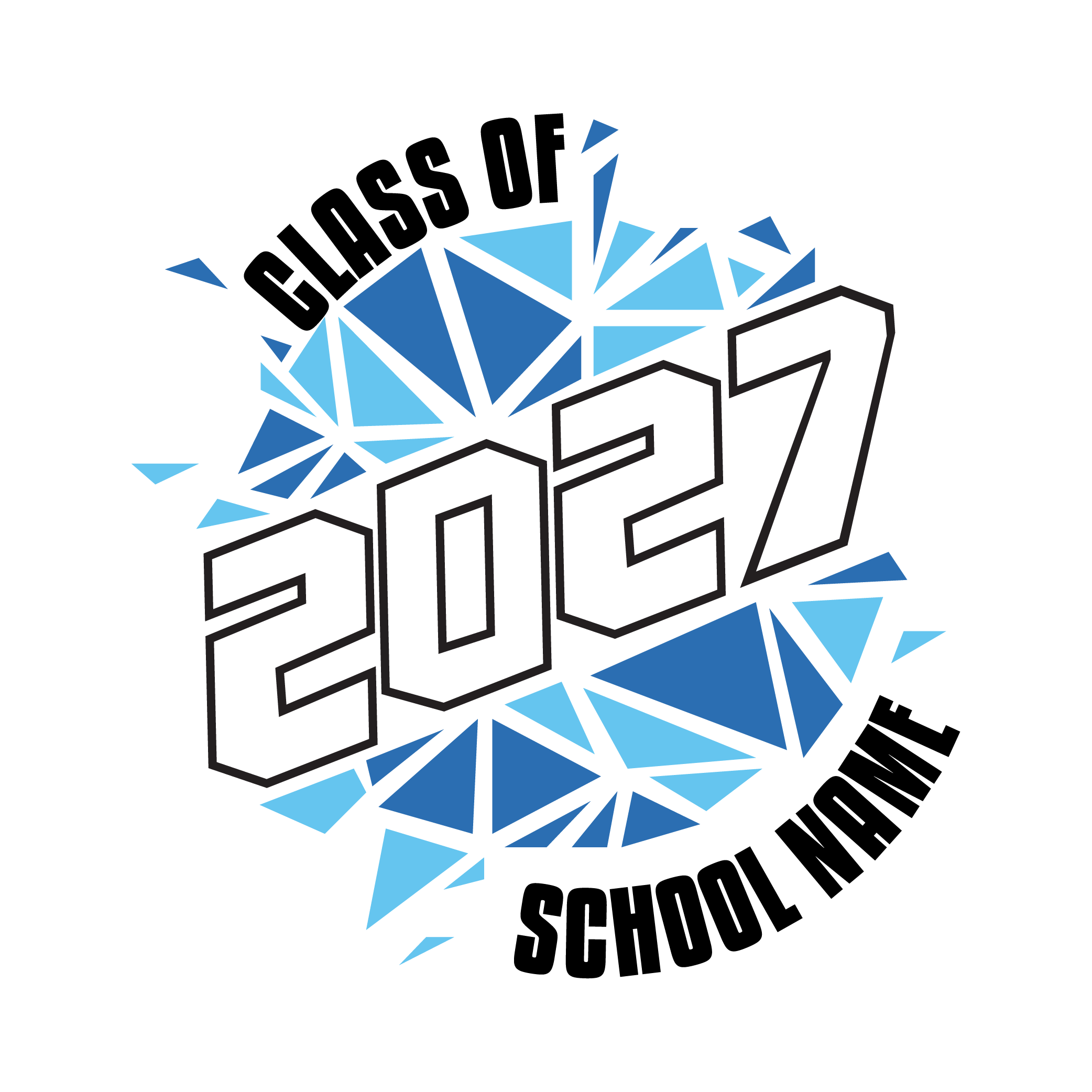 An image of an example of a grad hoodie design template