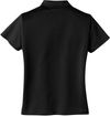 Am image of a Custom Nike Tech Basic Dri FIT Ladies Polo in Black!