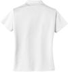 Am image of a Custom Nike Tech Basic Dri FIT Ladies Polo in White!
