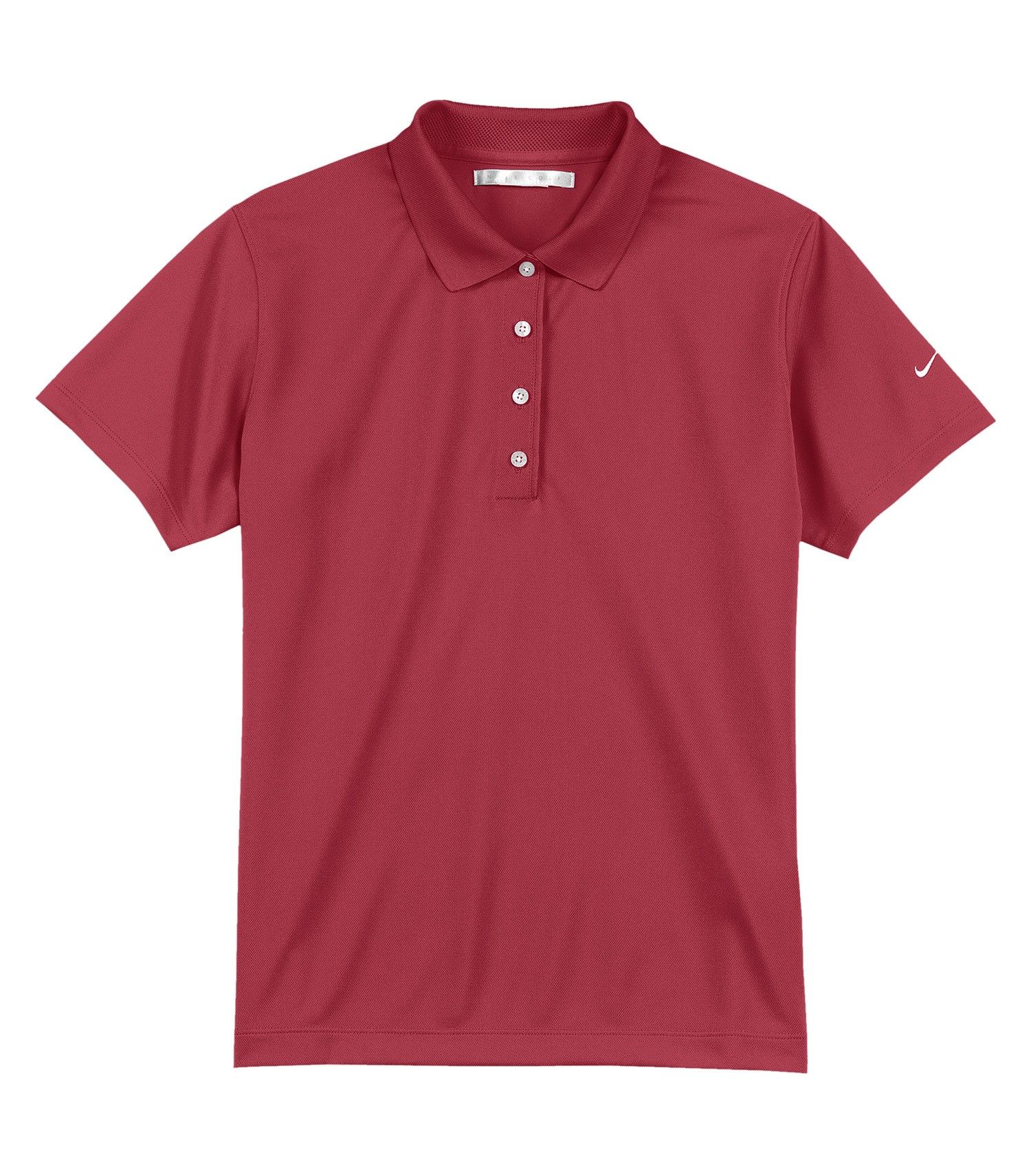 Nike Tech Basic Dri FIT Ladies Polo in Pro Red