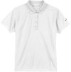 Am image of a Custom Nike Tech Basic Dri FIT Ladies Polo in White!